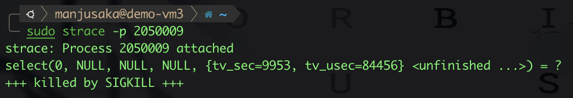 Trace Result of Process 2050009